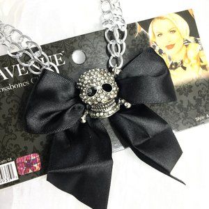 Leg Avenue Skull & Crossbones Pirate Necklace NOS